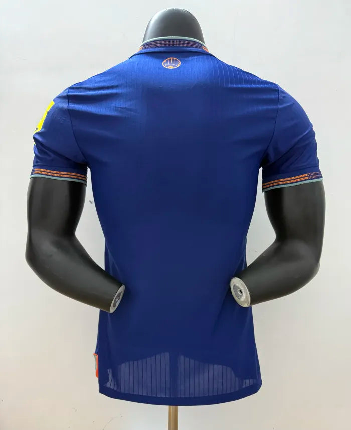 Men’s Blue Striped Soccer Jersey