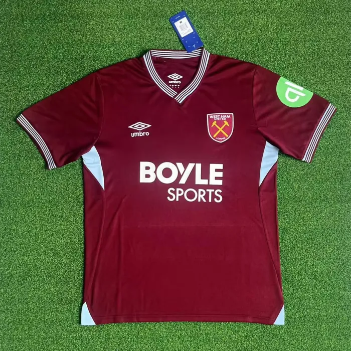 Claret & Blue Home Style Men’s Football Jersey
