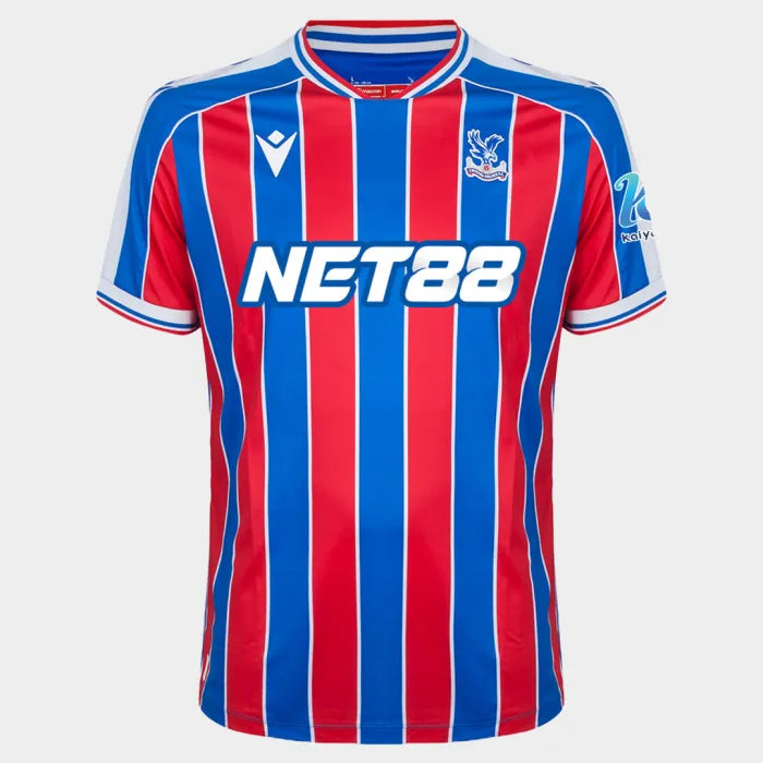 Red & Blue Striped Home Style Men’s Football Jersey